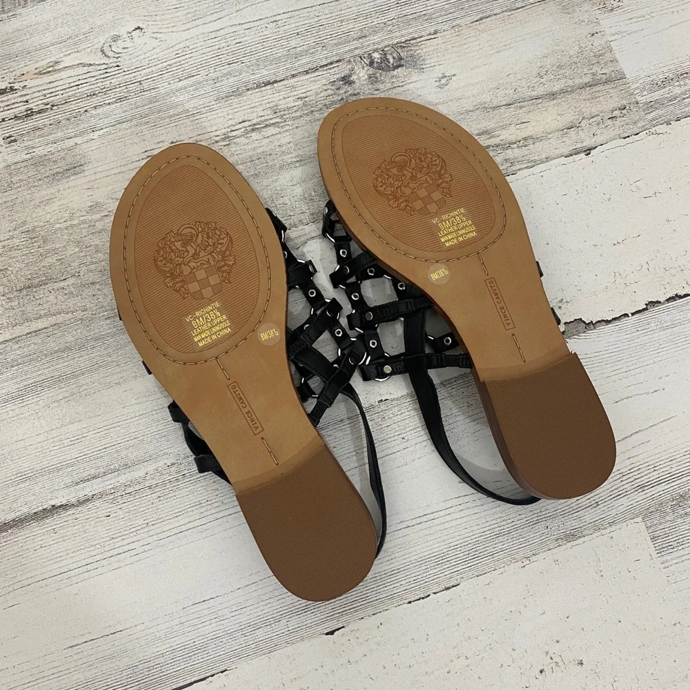 Vince Camuto Richintie Cage Sandal Black 8